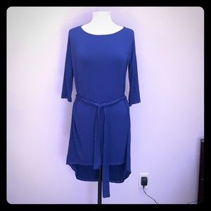 Michael stars 3/4 sleeve knit ballet neck belted